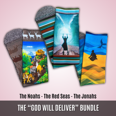 The “God Will Deliver” Bundle | 3-Pair Bundle by BibleSocks, view 1