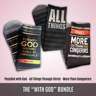 The “With God” Bundle | 3-Pair Bundle by BibleSocks, view 1