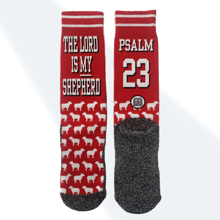 The Shepherd's Psalm (Psalm 23) - Bible Verse Crew Socks