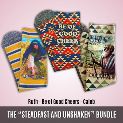 The “Steadfast and Unshaken” Bundle | 3-Pair Bundle | Men's Size 6-13 by BibleSocks, view 1