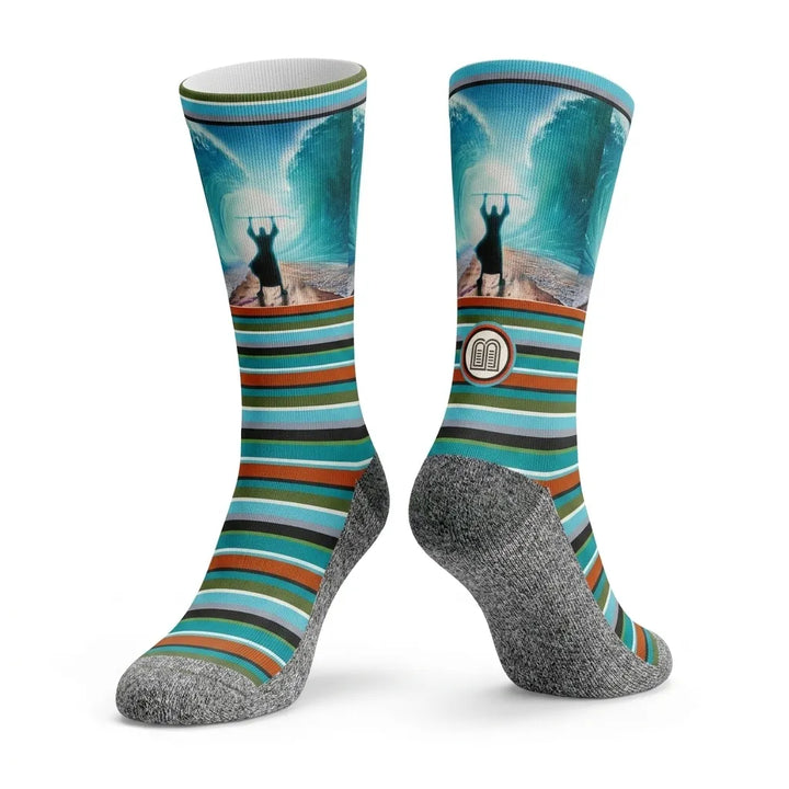 The Red Seas - Bible Verse Crew Socks