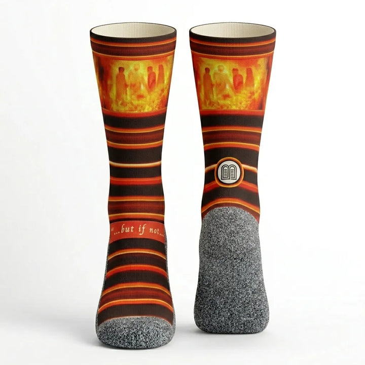 The Fiery Furnaces - Bible Verse Crew Socks