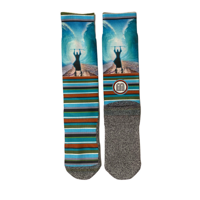 The Red Seas Christian Bible Themed Socks by BibleSocks.