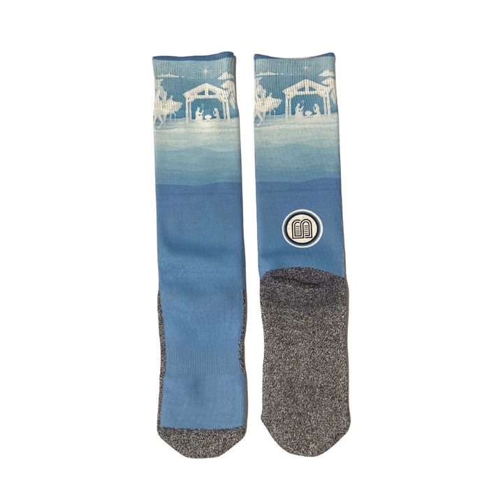 The Nativity Bible Themed Christian Socks by BibleSocks.