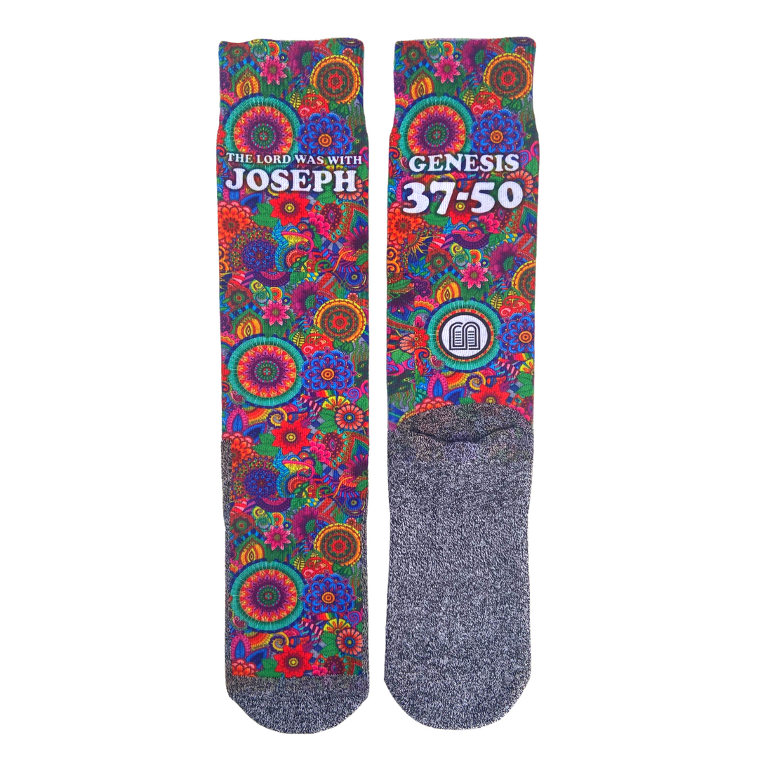 The Josephs Scripture Verse themed Bible Socks by BibleSocks.